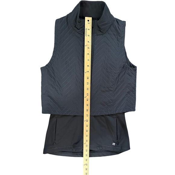 Sweaty Betty Fast Track‎ Thermal Running Vest   Black Sleeveless Lightweight - Picture 3 of 6